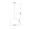 Lampa wisząca ratanowa Kanso 40 cm w jasnym drewnie (LP-2025/1P 40 cm) - Light Prestige