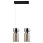 Podwójna lampa wisząca Nivio w kolorze dymnym 2xE27 (LP-2811/2L AM) - Light Prestige