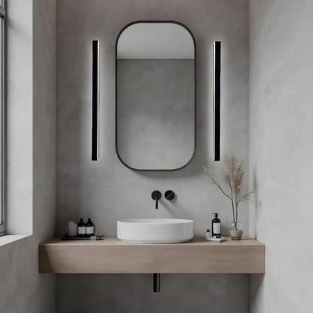 Kinkiet Bodo 60 cm w kolorze czarnym, odporność na warunki atmosferyczne (LP-789/1W 60 BK) - Light Prestige