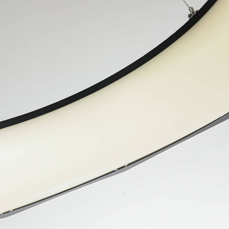 Elegancka lampa wisząca Reus LED w kolorze czarnym (LP-8069/1P LED BK) - Light Prestige