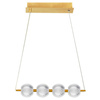Lampa wisząca Brillant 4 LED w kolorze złotym (LP-3303/4L GD) - Light Prestige