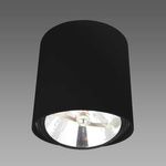 Lampa natynkowa Calda 1 - elegancka oświetlenie do wnętrz (LP-9R20/1SM BK) - Light Prestige