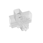 Łącznik X mechaniczny do oświetlenia modułowego Geometric System New (LP-0209 łącznik X empty) - Light Prestige