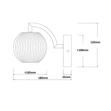 Kinkiet LED CCT Brillant w kolorze złotym (LP-3303/1W GD) - Light Prestige