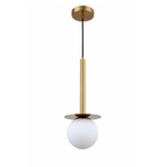 Lampa wisząca Roma 1 w kolorze złotym (LP-1345/1P GD) - Light Prestige