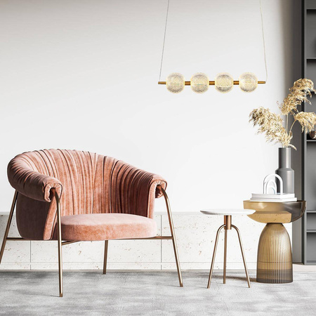 Lampa wisząca Diamond 4 LED CCT w kolorze złotym (LP-2202/4L GD) - Light Prestige