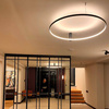 Lampa sufitowa Ring L CCT Ø 90 cm - elegancka oświetlenie do każdego wnętrza (LP-909/1C L BK CCT) - Light Prestige