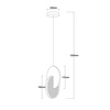 Lampa wisząca Circlo LED CCT w kolorze chromu (LP-1311/1P CH) - Light Prestige