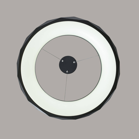 Elegancka lampa wisząca Reus LED w kolorze czarnym (LP-8069/1P LED BK) - Light Prestige