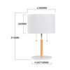 Lampa stołowa Fogo 2xE27 w kolorze białym, idealna do każdego wnętrza (LP-0304/2T WH) - Light Prestige
