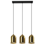 Metalowa lampa wisząca Nilo złota 3xGU10 (LP-0110/3L GD) - Light Prestige