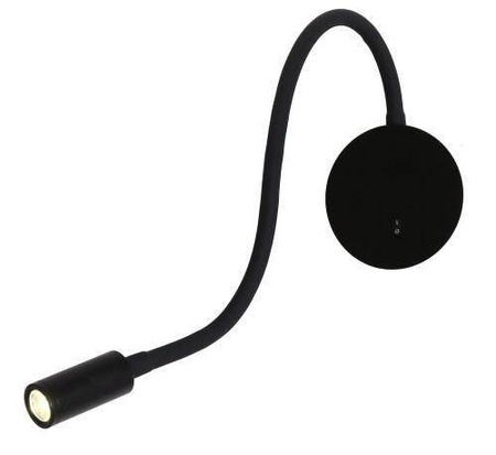 Kinkiet Senise w eleganckim czarnym kolorze (LP-2021/1W BK) - Light Prestige