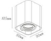 Oprawa natynkowa Merano 1 - elegancka forma i doskonałe oświetlenie (LP-2790/1SM WH) - Light Prestige