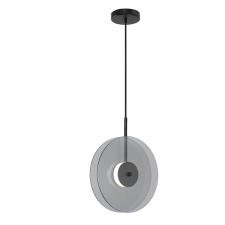 Szklana lampa wisząca pionowa Casy dymna LED CCT (LP-3176/1V SM) - Light Prestige