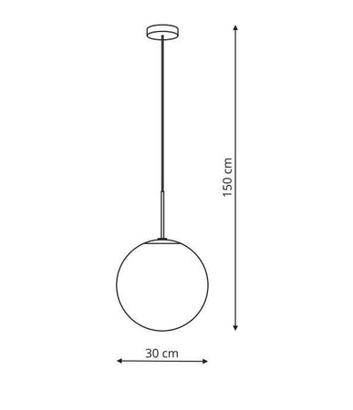 Lampa Wisząca Palla w kolorze mosiądzu (LP-2844/1P MI) - Light Prestige