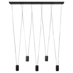 Lampa wisząca Toledo 5 w eleganckiej czerni (LP-432/5P BK) - Light Prestige