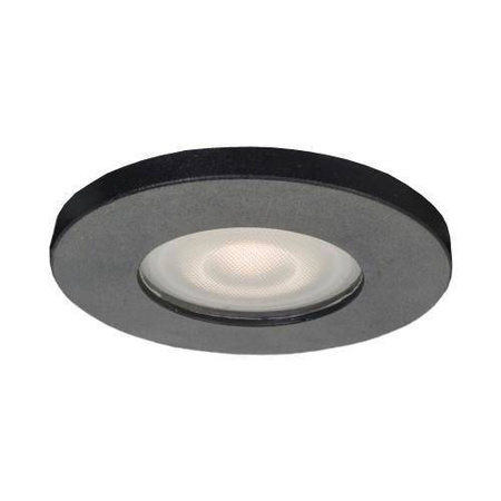 Okrągłe oczko podtynkowe Lagos czarne IP65 (LP-440/1RS BK) - Light Prestige