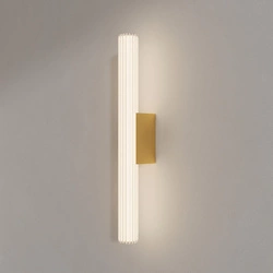 Duży złoty kinkiet LED z regulacją światła IP44 (LP-0510/1W-61 GD) - Light Prestige