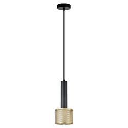 Lampa wisząca Amo złoto-czarna 1xE27 (LP-0702/1P GD) – Light Prestige