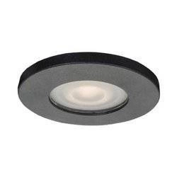 Okrągłe oczko podtynkowe Lagos czarne IP65 (LP-440/1RS BK) - Light Prestige