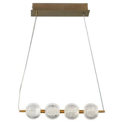 Lampa wisząca Diamond 4 LED CCT w kolorze złotym (LP-2202/4L GD) - Light Prestige