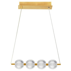 Lampa wisząca Brillant 4 LED w kolorze złotym (LP-3303/4L GD) - Light Prestige