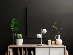 Lampa komodowa Dorado w złotym wykończeniu – elegancja do wnętrza (LP-002/2T) - Light Prestige