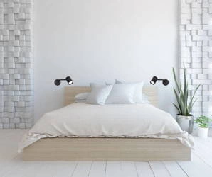 Kinkiet SNOW z czarnym wysięgnikiem (LP-731/1WL BK) - Light Prestige